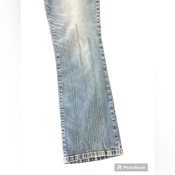VTG Carolina Blues Womens straight leg stretch sz 12 light wash - Picture 2 of 7
